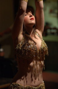Nadira in gold